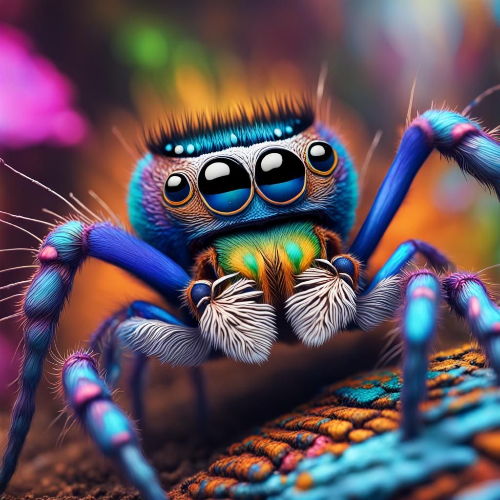Peacock jumping spider 5