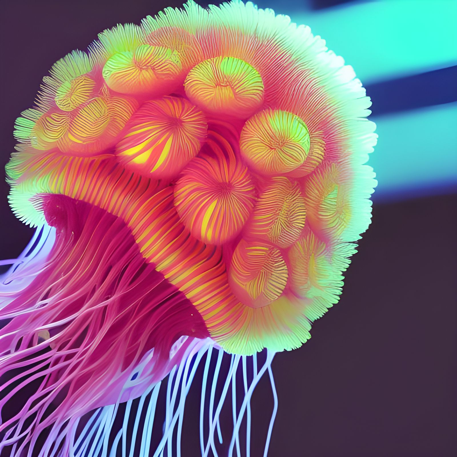 neon rainbow jellyfish