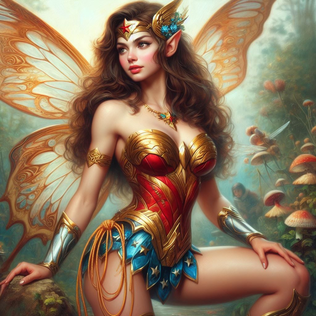 Fairy as Wonder Woman