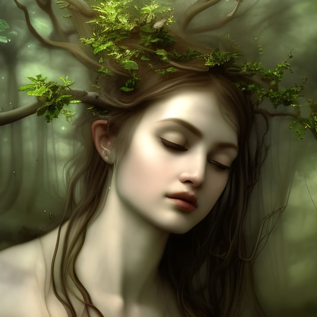 The Tree Nymph - AI Generated Artwork - NightCafe Creator