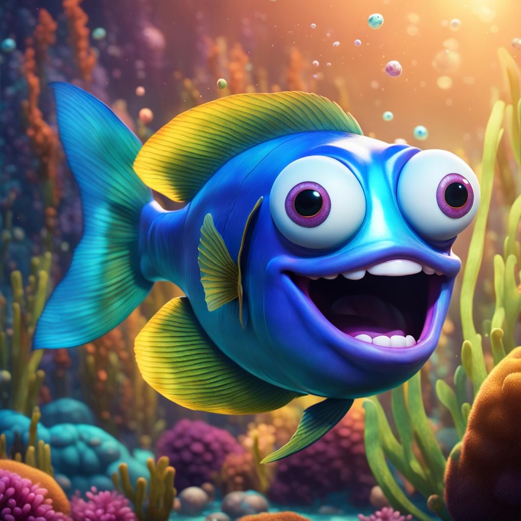 Wait... I SEE you👀😉🐠  by @BRI 