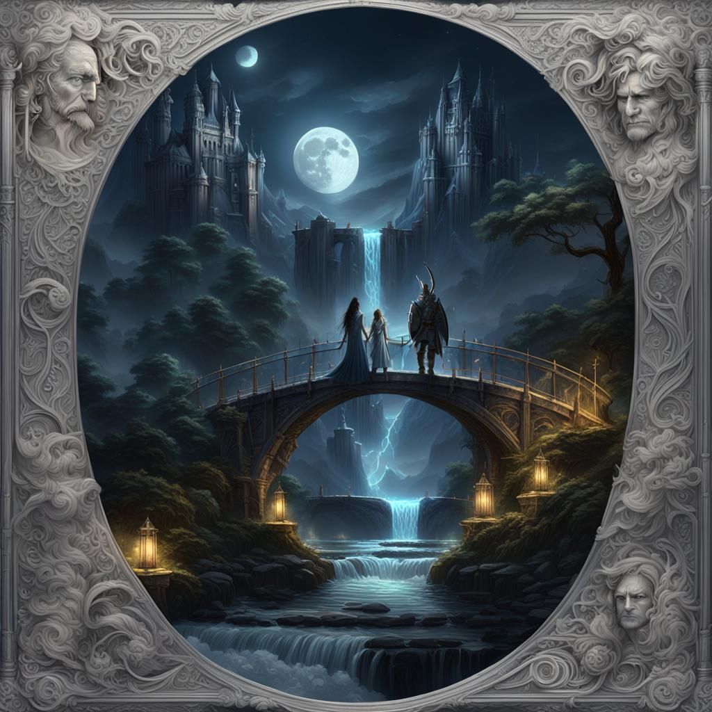 Three on the elf bridge