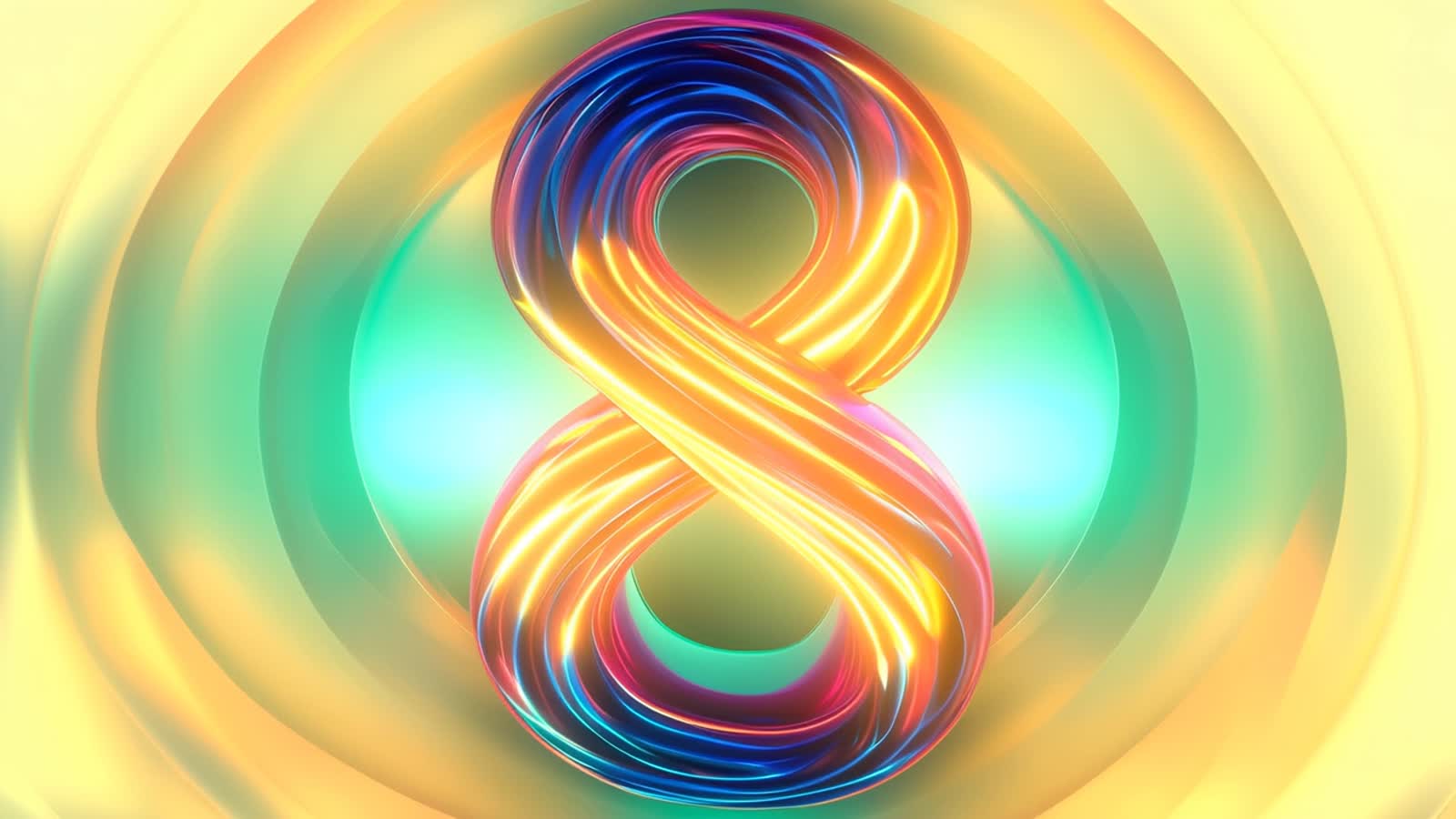The number 8 fascinating design using the number 8, a unique design of infinity  and beyond, bold bright