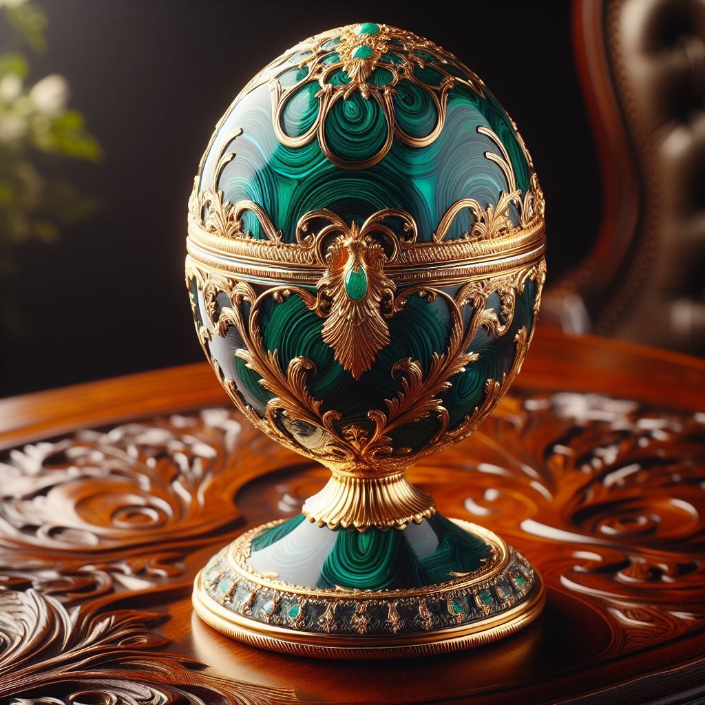 Malachite Faberge Egg