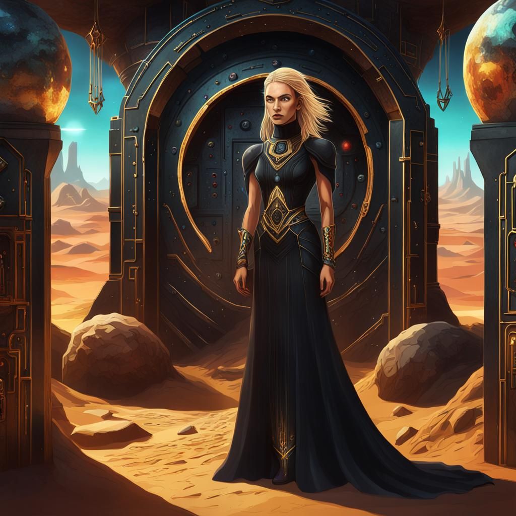 A dungeon with access to the Martian desert and Lilith with ...