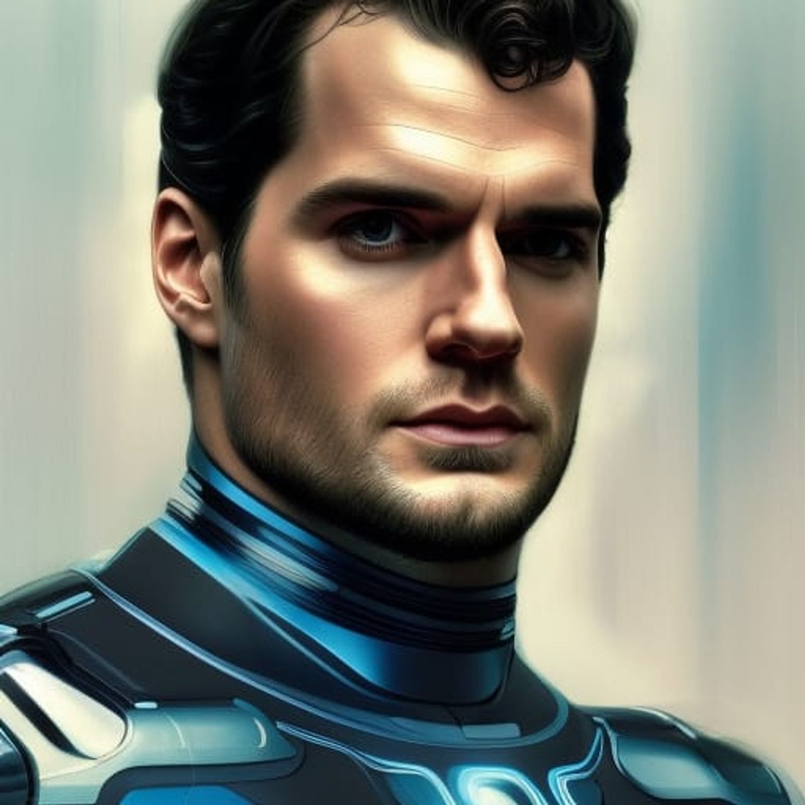 Futuristic Henry Cavill - AI Generated Artwork - NightCafe Creator