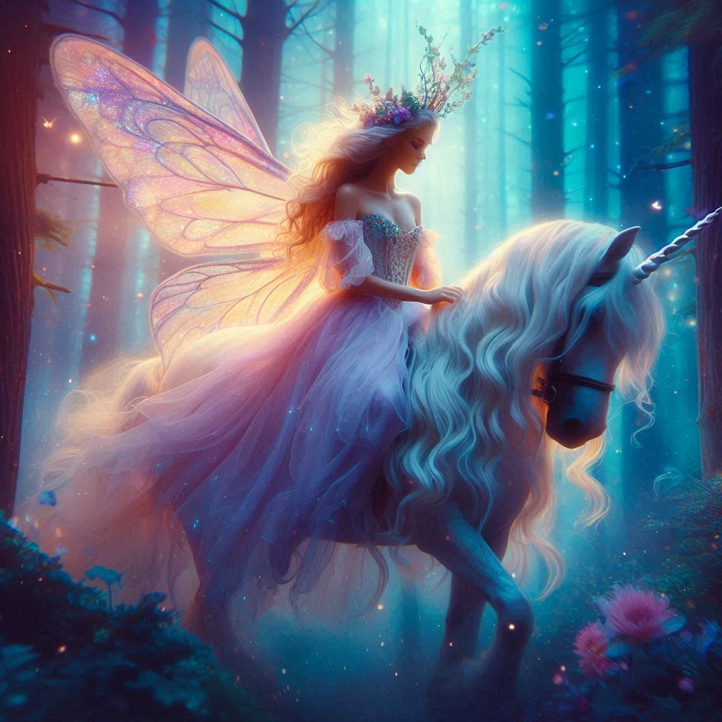 Fairy and her unicorn 🦄🦄