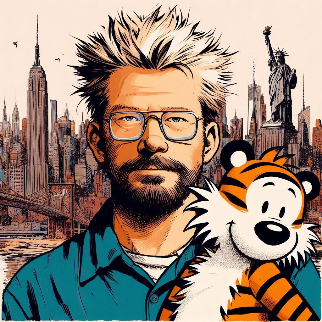 Adult Calvin moved to NYC