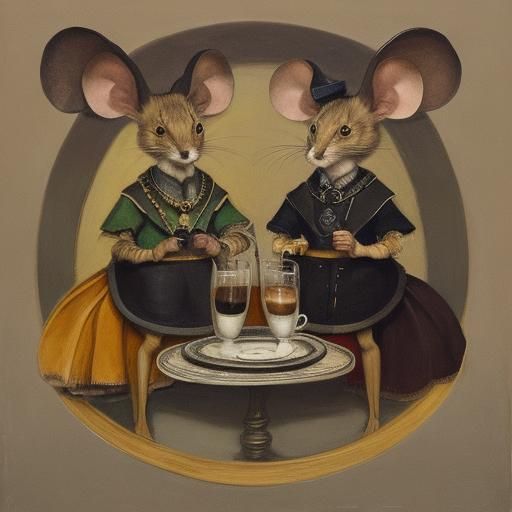 Double coffee with double mouse
Duality by Frans Snyders and...
