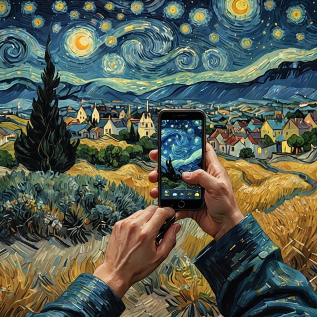 The creation of Starry Night  by @Mangochango