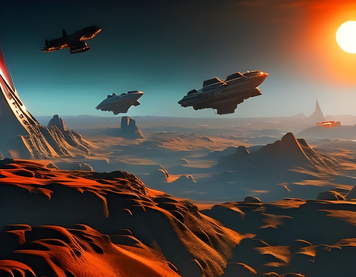 Galactic exploration AI Generated Artwork NightCafe Creator