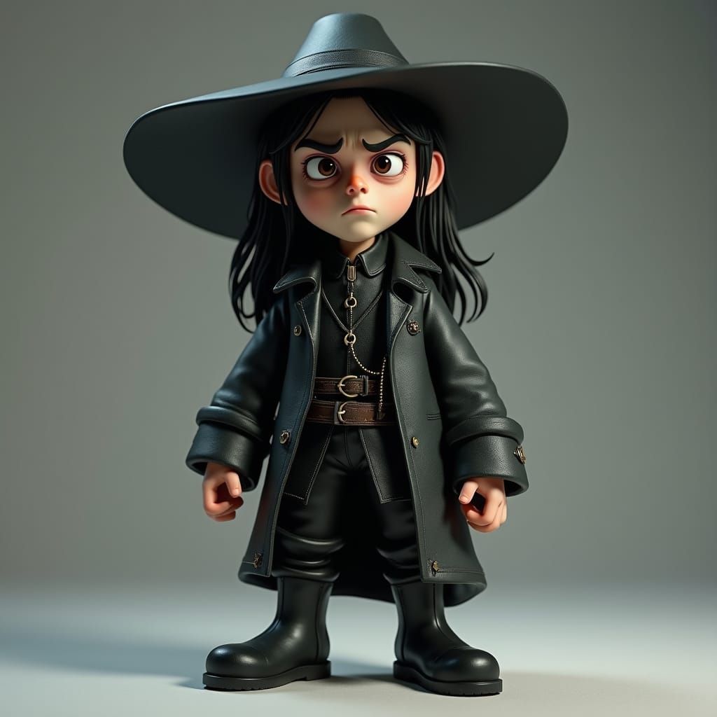 full body shot, 3d pixar-style animation character, a dnd sk...