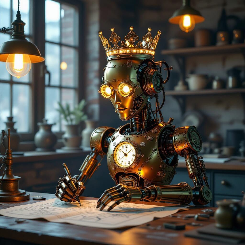 A lone wolf, its fur a blend of silver and moonlight, stands sentinel on a crumbling, moss-covered castle battlement. Below, a vast, star-du... - Start Image 2