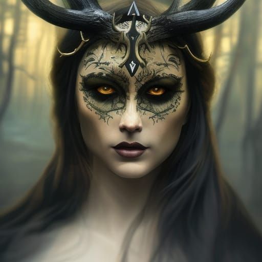 The Goddess of Samhain #1 - AI Generated Artwork - NightCafe Creator