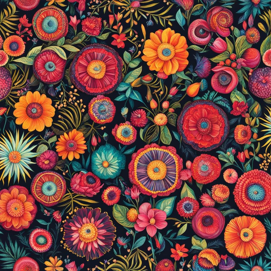 Pretty Flower in florabunda style, cute, abundant,  joyful, happy