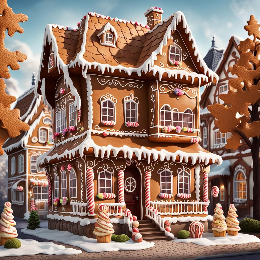 Gingerbread World  by @Eroca