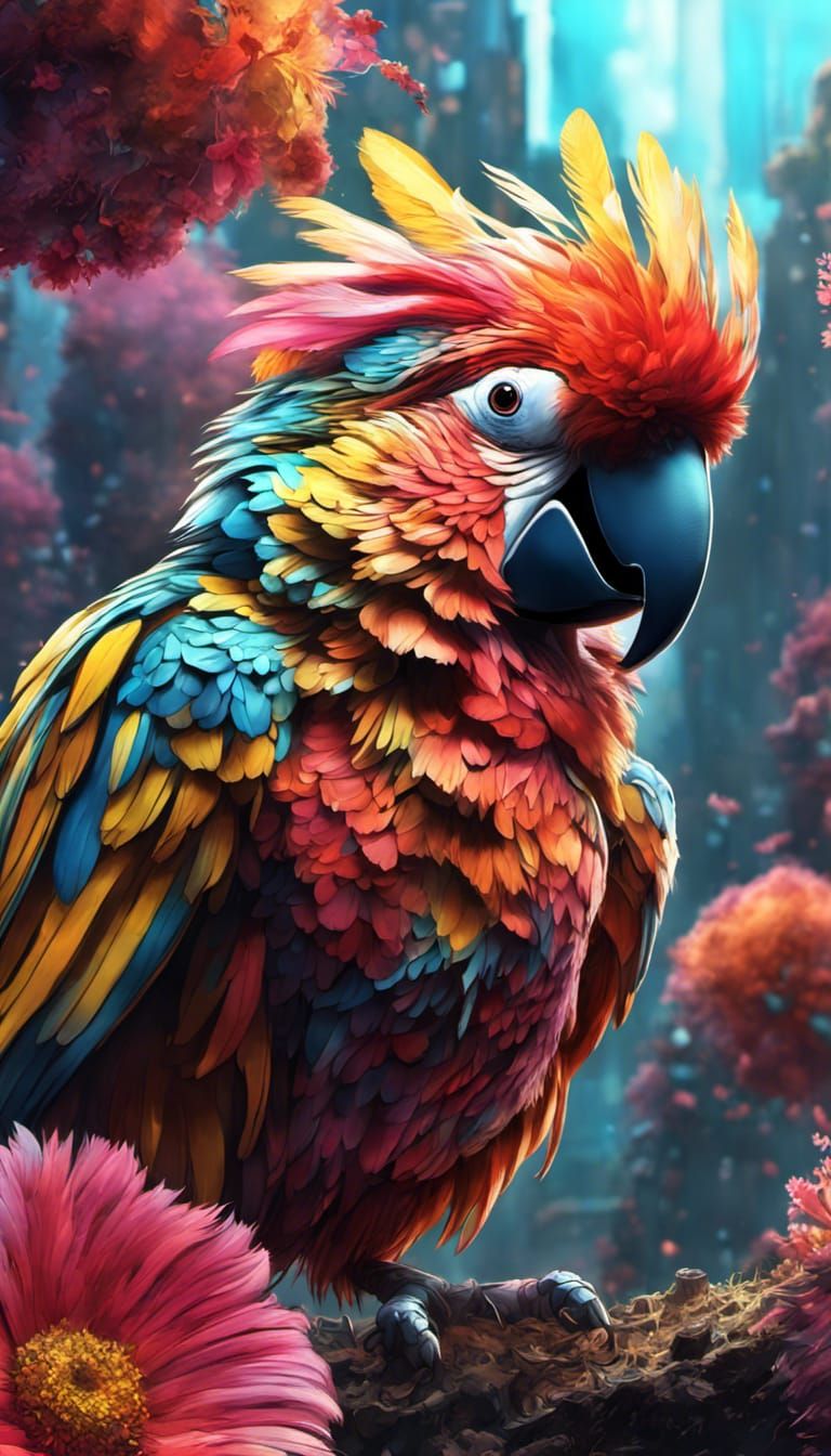 Parrot  by @Manaland