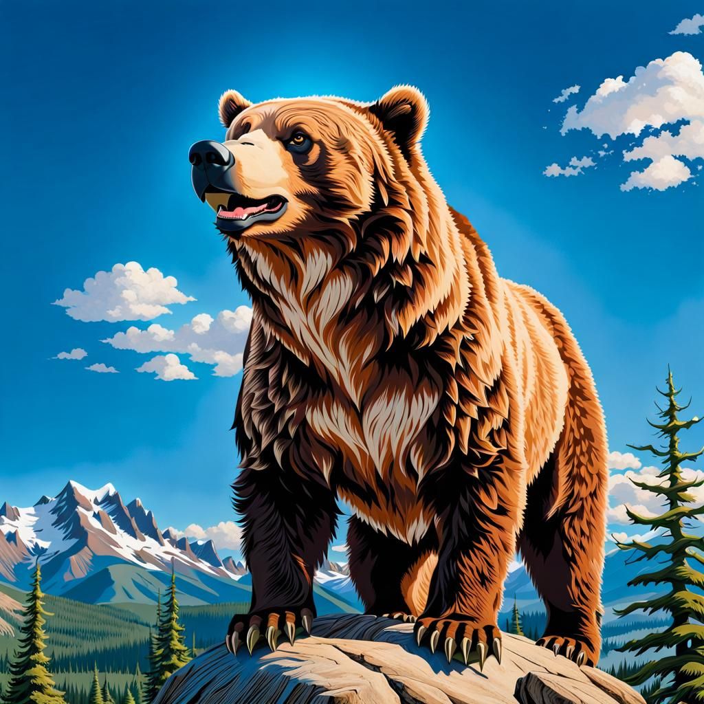 Grizzly - AI Generated Artwork - NightCafe Creator