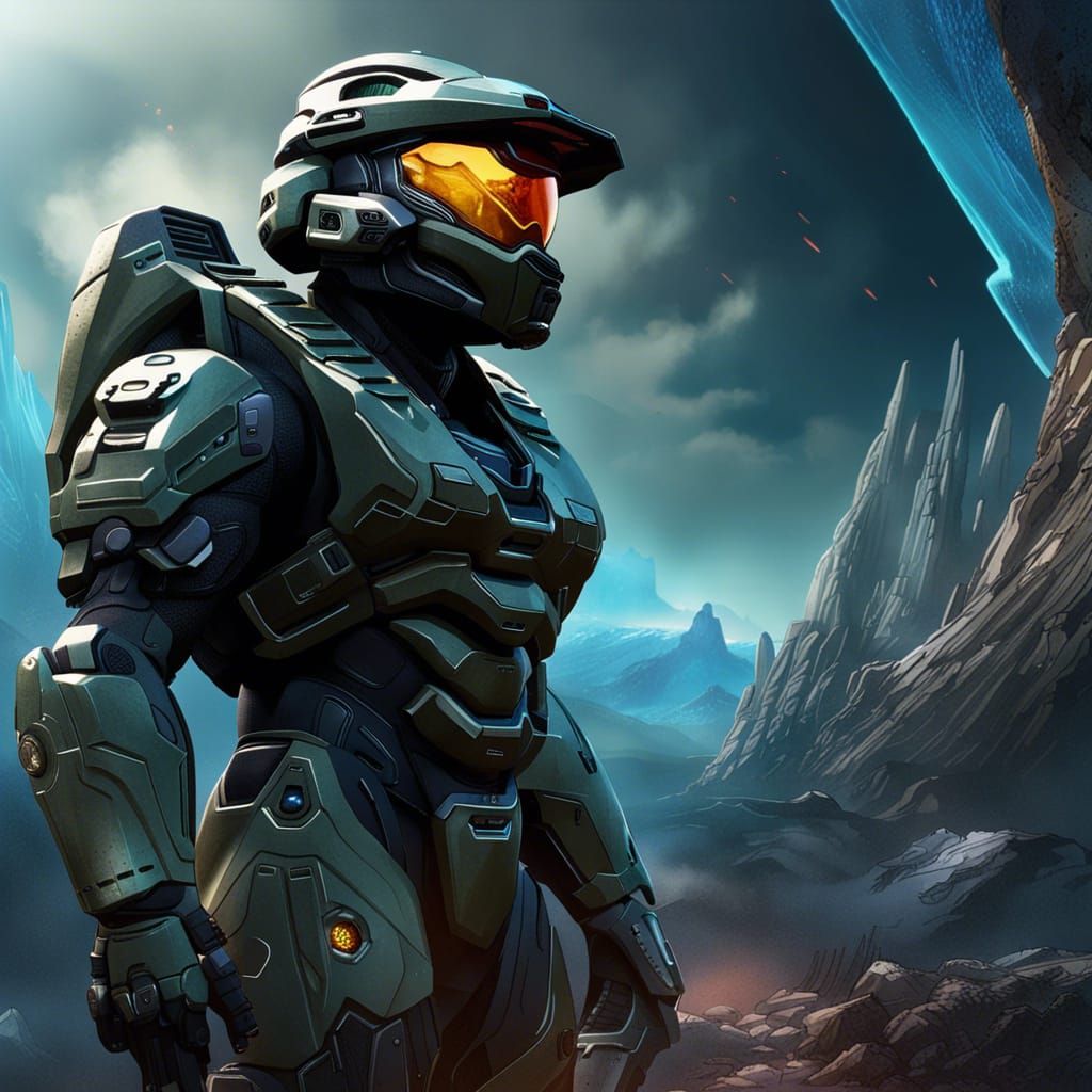 Master Chief Halo Reach - AI Generated Artwork - NightCafe Creator