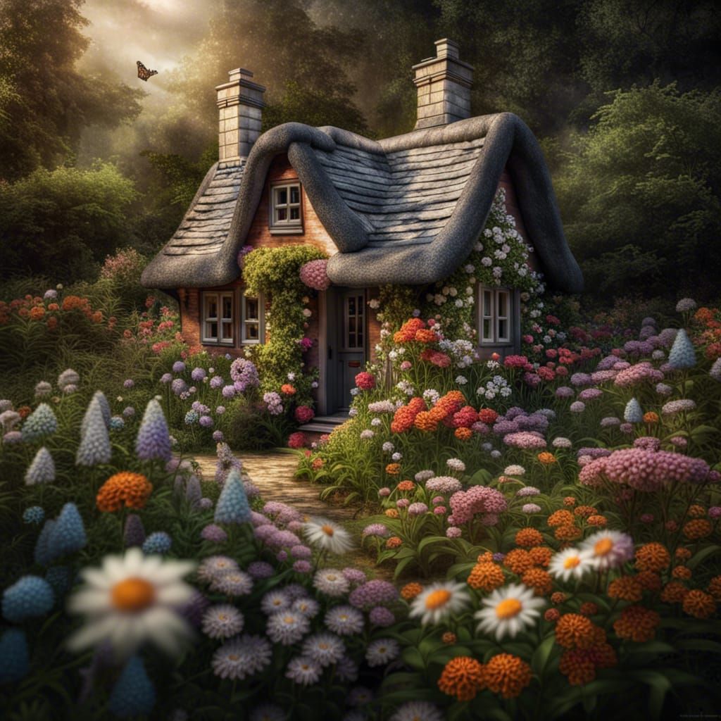 Find Me In The Flowers  by @lizardly 