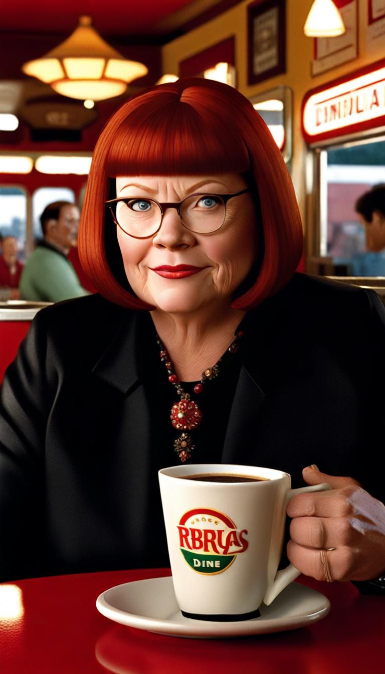 Wright As Emma Leroy From Corner Gas TV Show At The Ruby Diner