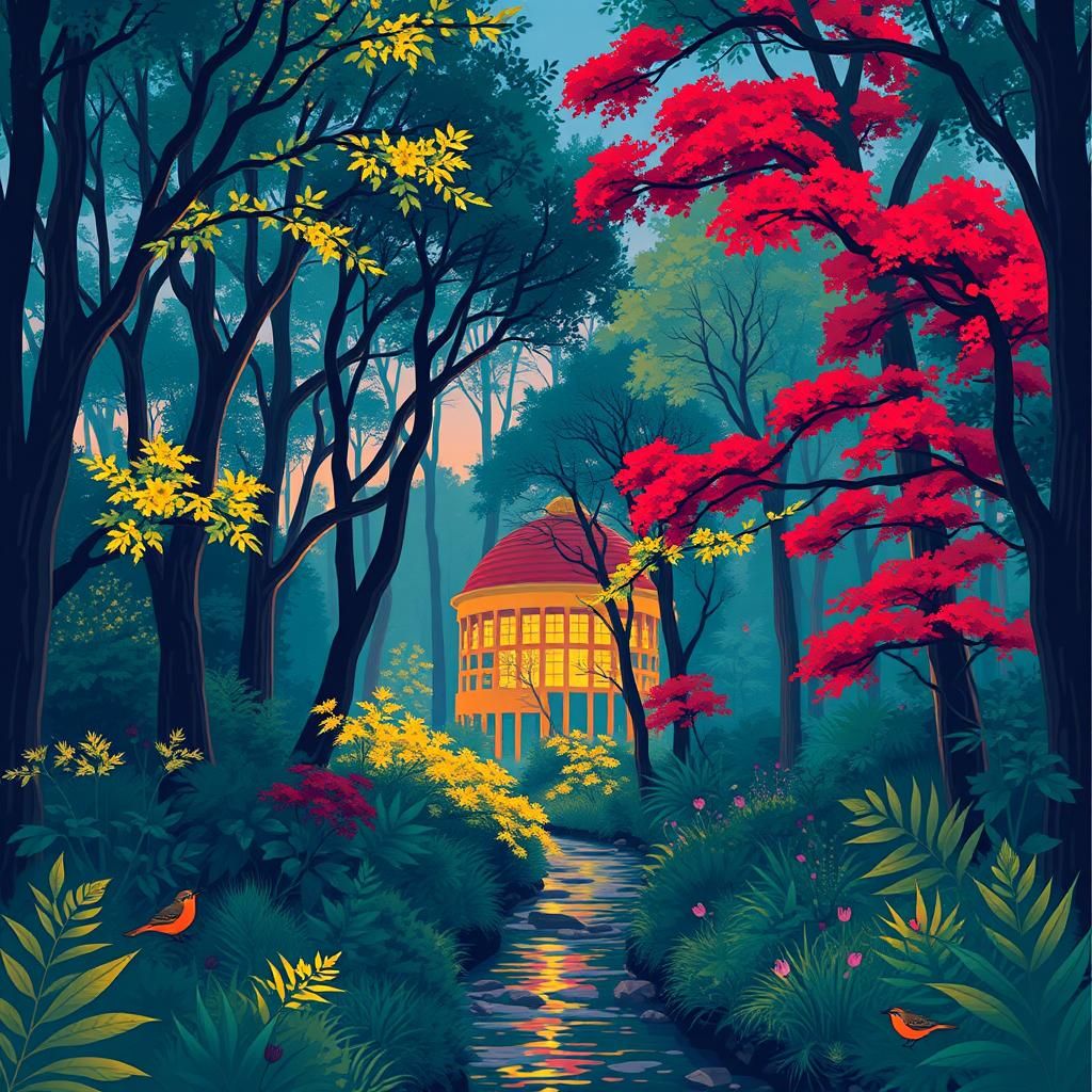 A hidden glen where every sound of nature forms a harmonious...
