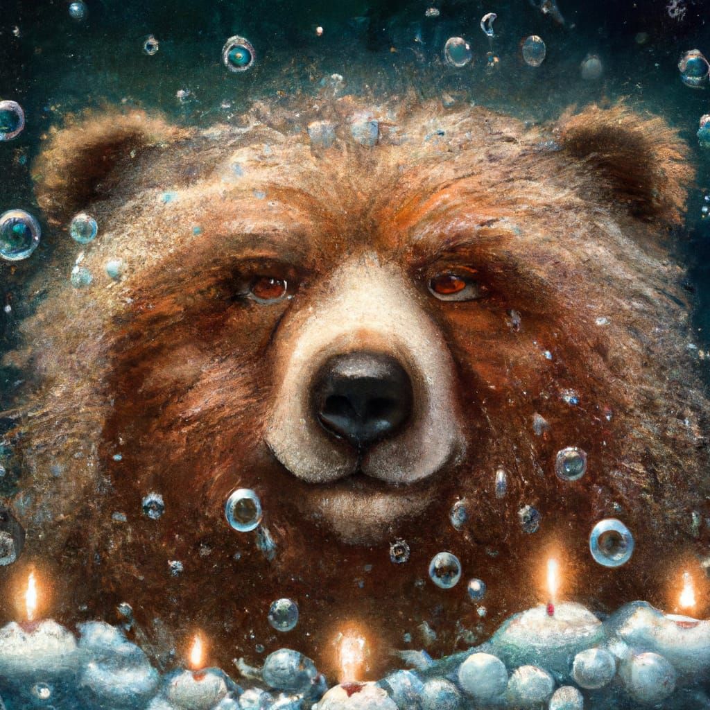 Teddy Bubbles  by @lawrencelot