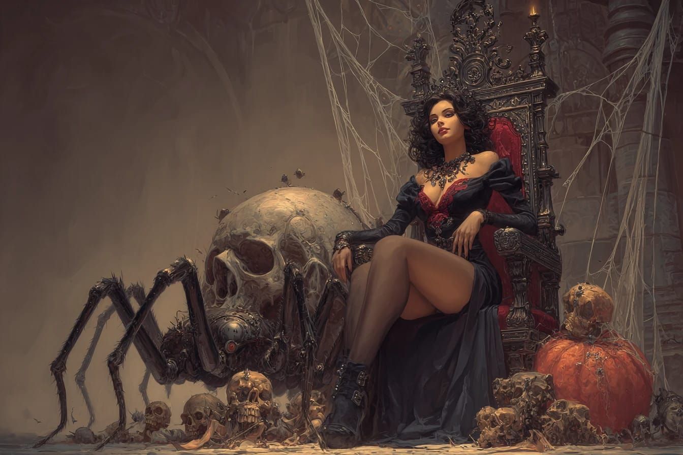 Spider Queen on Her Throne