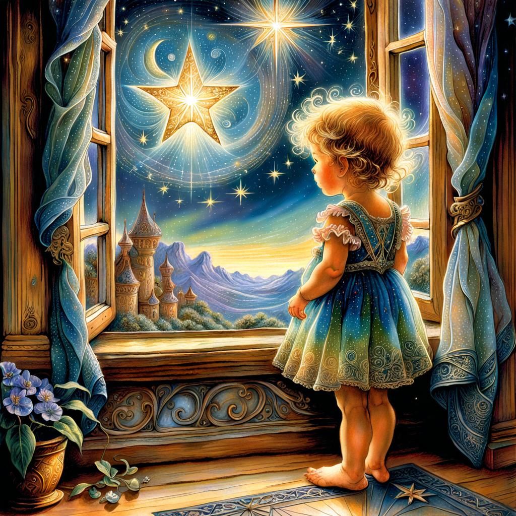 Twinkle twinkle little star, how i wonder who you are ...  by @Crystalline