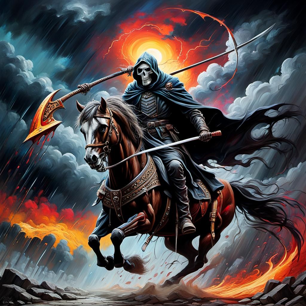 Rider to that he's born - and a storm