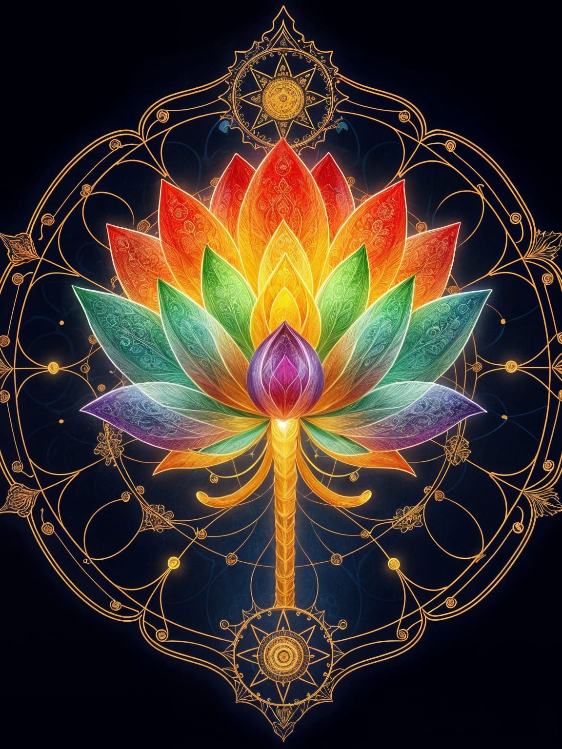 luminous lotus   by @photon