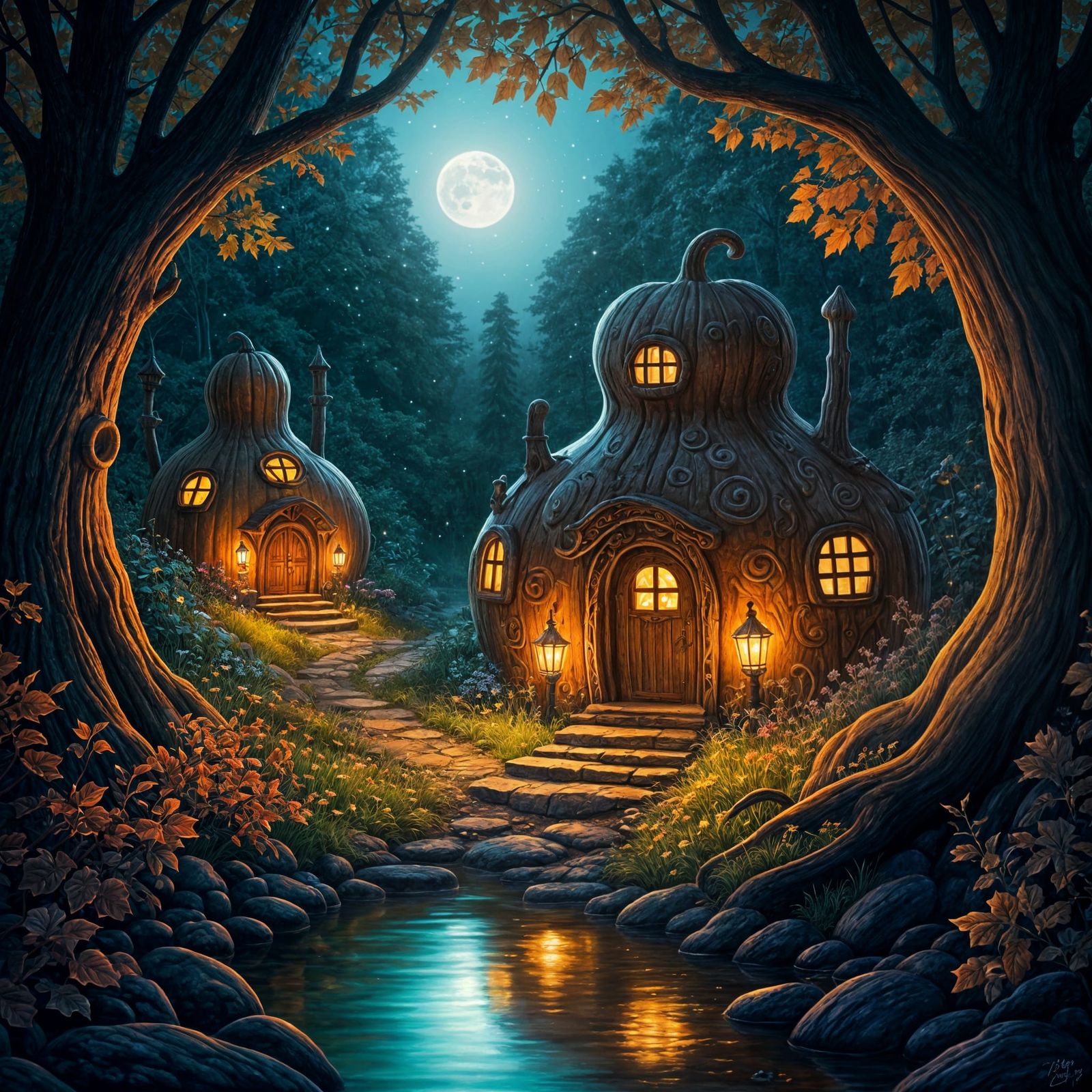 Gourd Homes for Gnomes  by @MasterRed