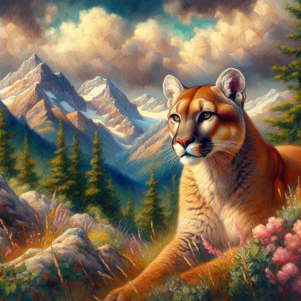 Mountain Lion in the Rocky Mountains