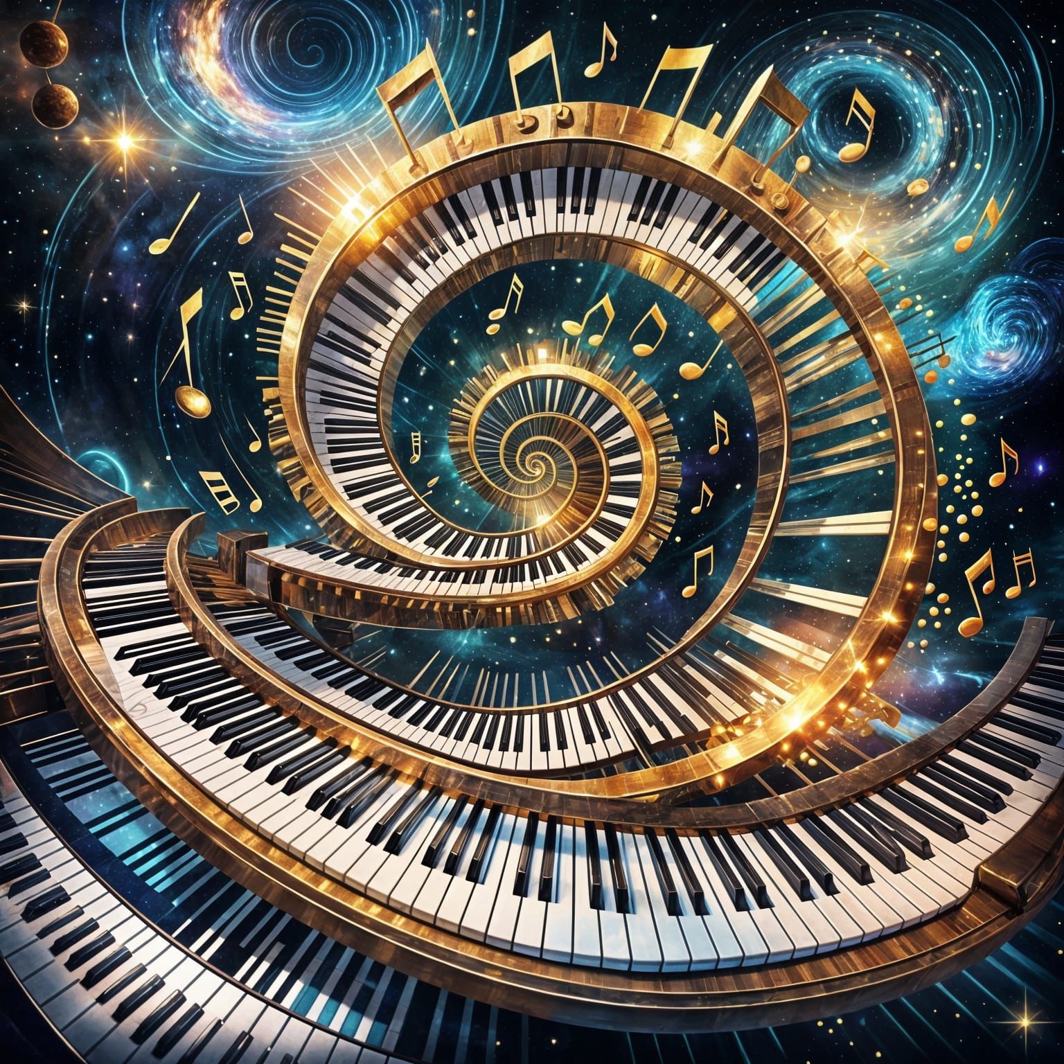 Cosmic Music Notes  by @Sharonjoy
