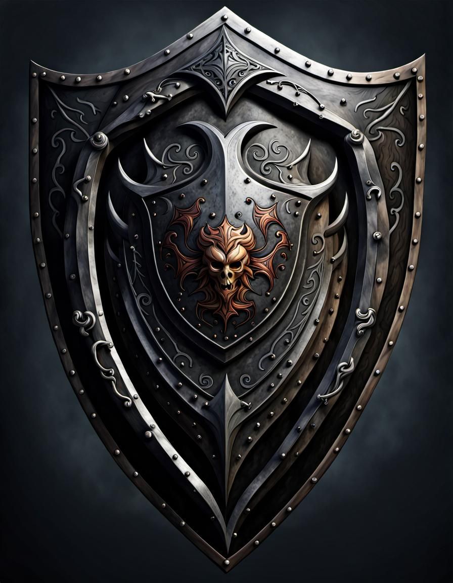 Shield of demon general   by @Eimen