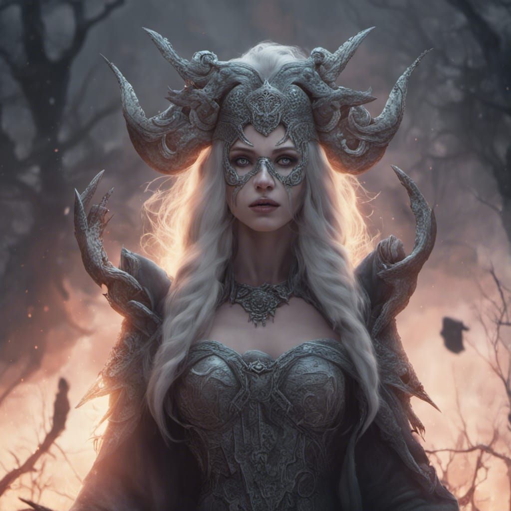 Norse Goddess Hel eerie 4K - AI Generated Artwork - NightCafe Creator