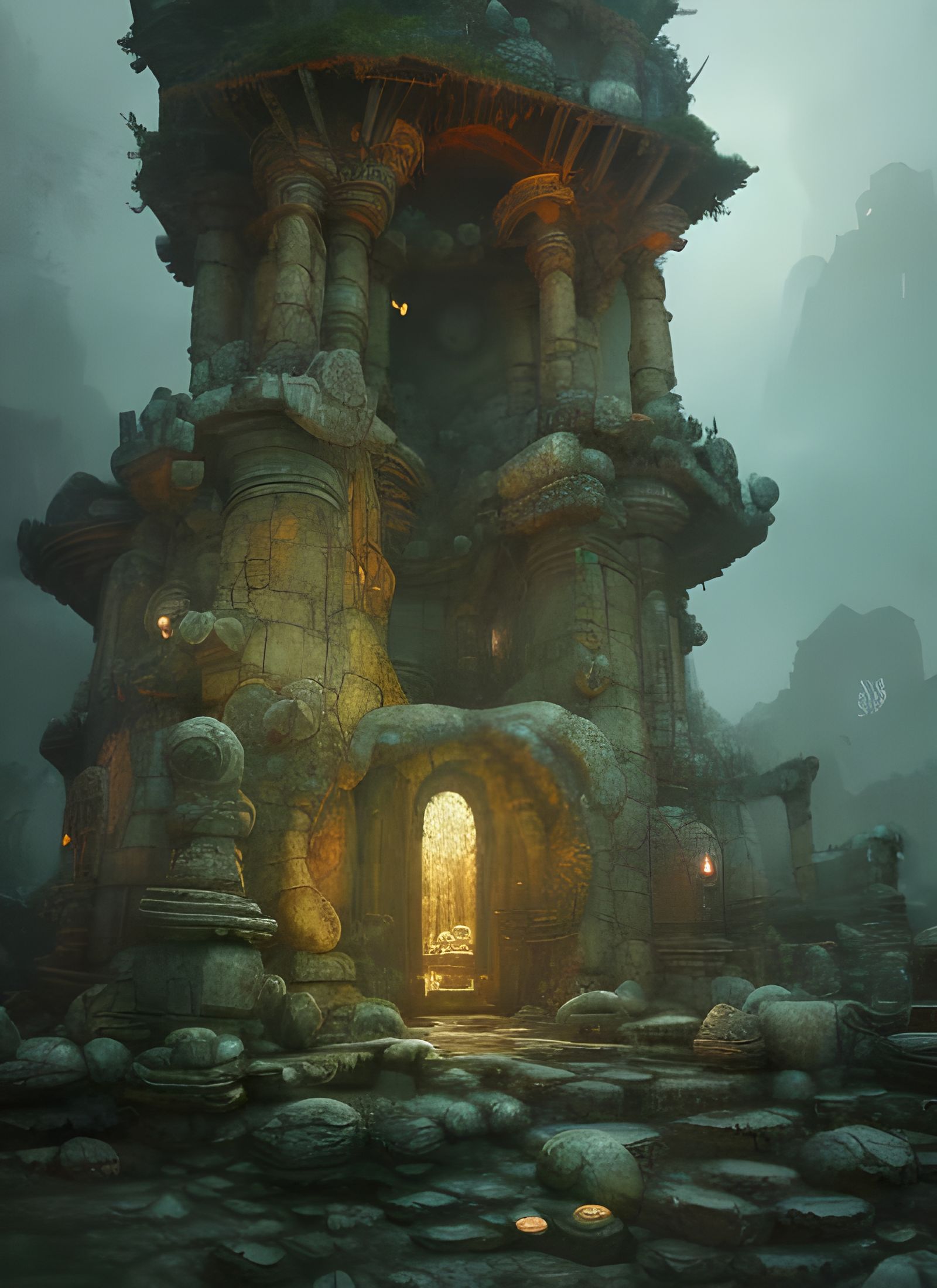 Castle Ruins - AI Generated Artwork - NightCafe Creator