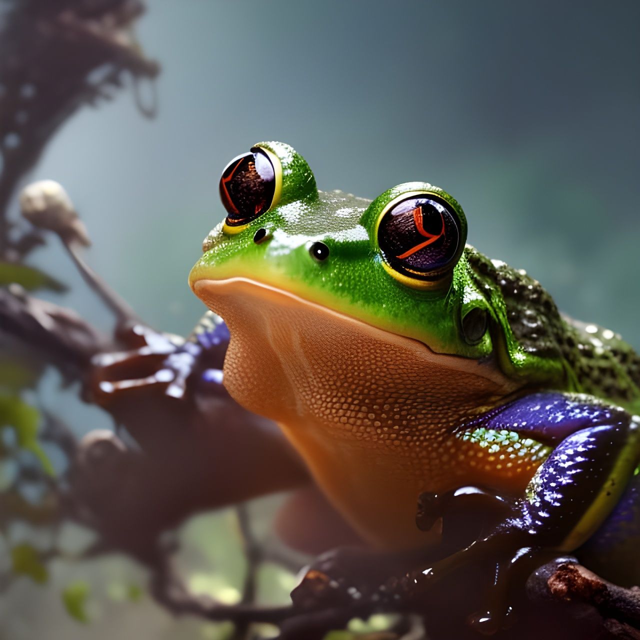 Frog - AI Generated Artwork - NightCafe Creator