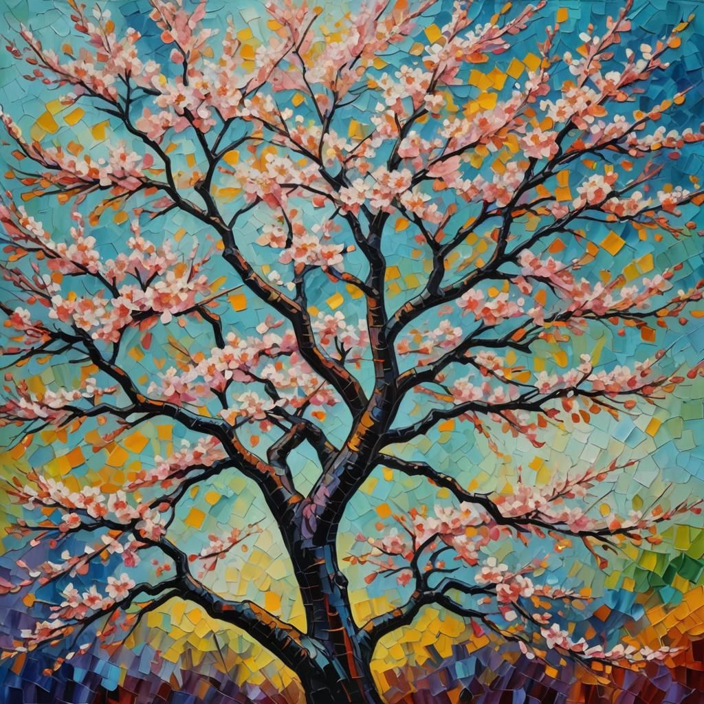 A beautiful sakura tree