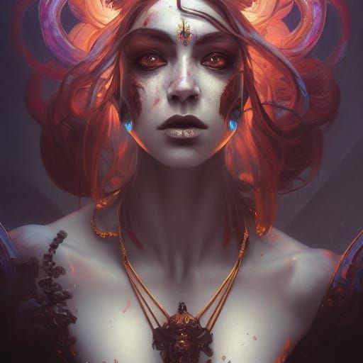 HEL, The Goddess of Death! - AI Generated Artwork - NightCafe Creator