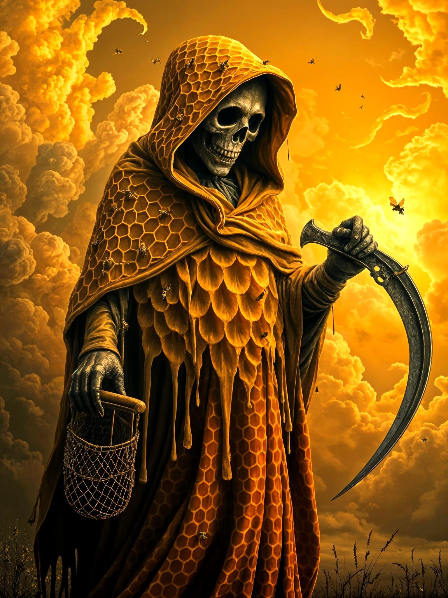 The Beekeeper Grim Reaper  by @Jerri Bee