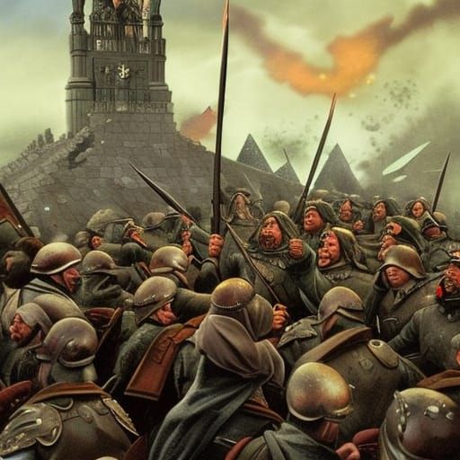 The Siege of Gondor, Leningrad, Saint Petersburg. German Naz...