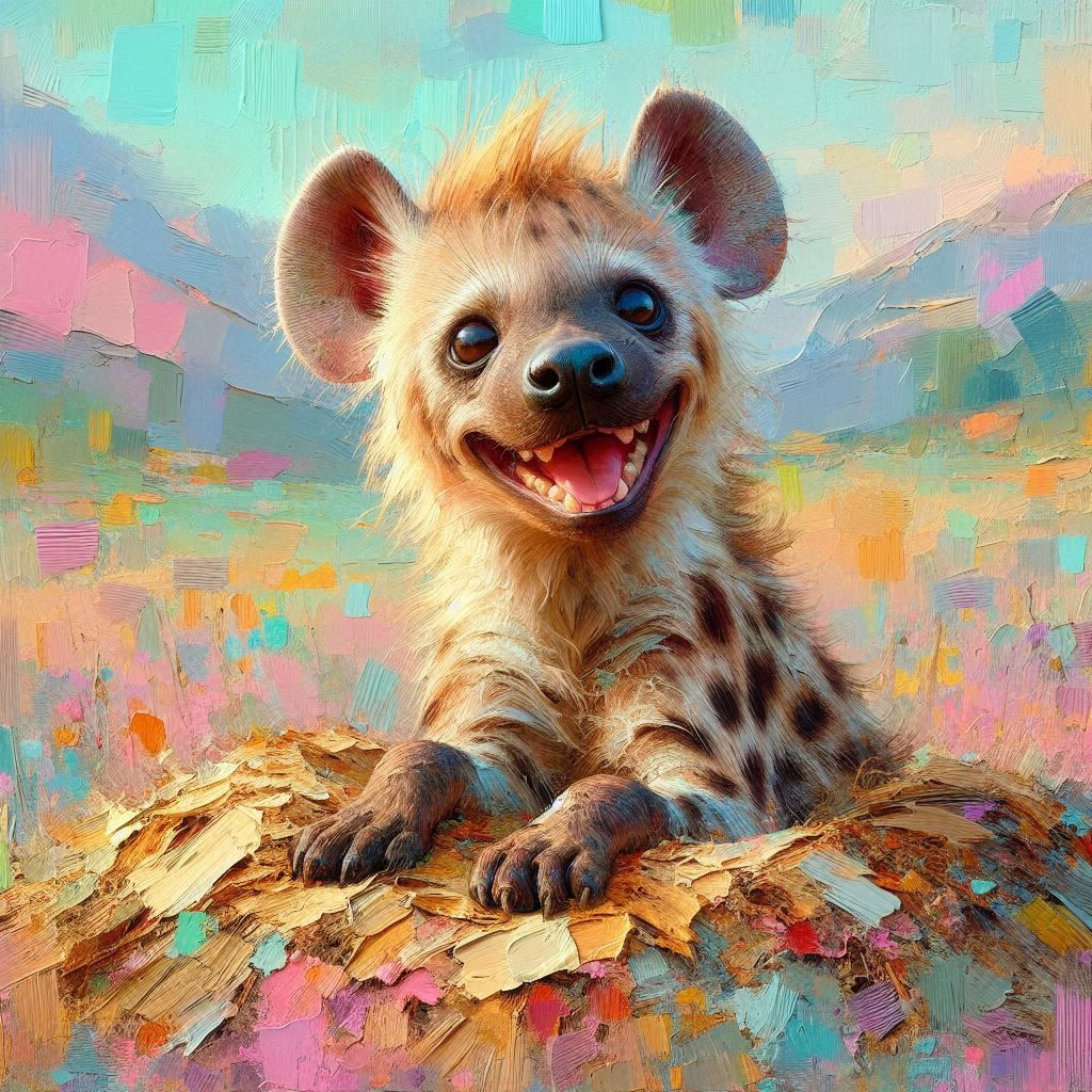 cheeky Hyena portrait (1)