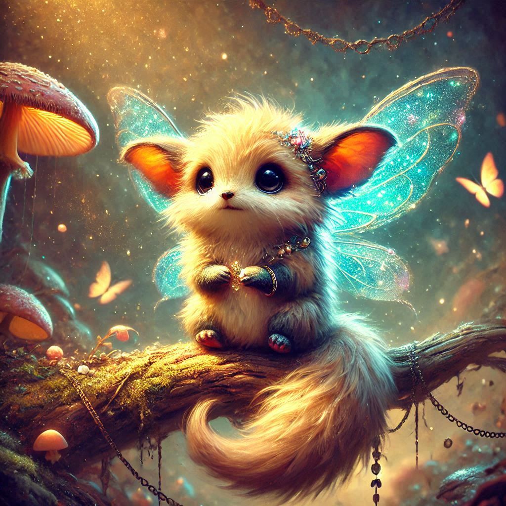adorable fairy-tale fantasy creature portrait..