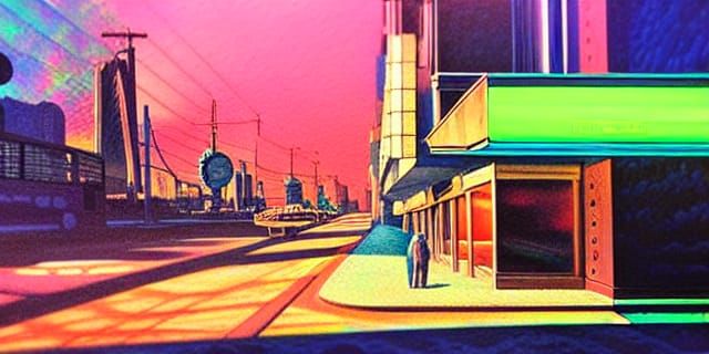 cool vibrant landscape