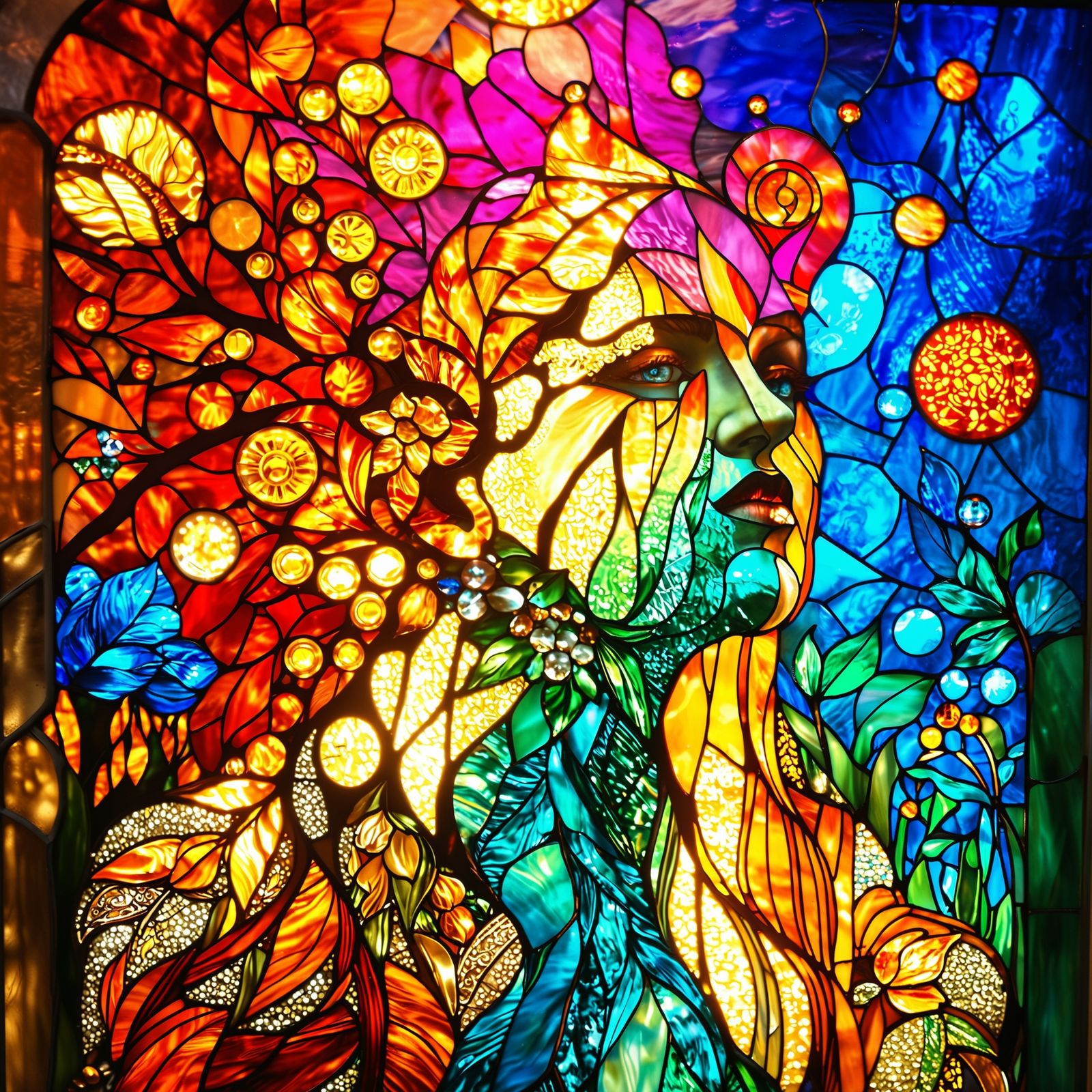 Stained Glass Tribute to Mom