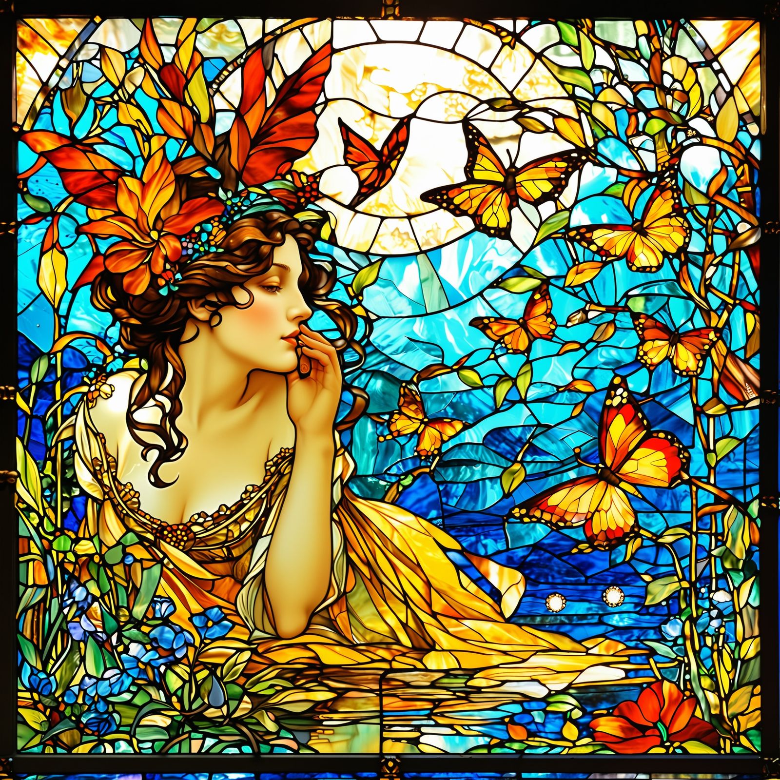 Stained Glass Tribute to Mom