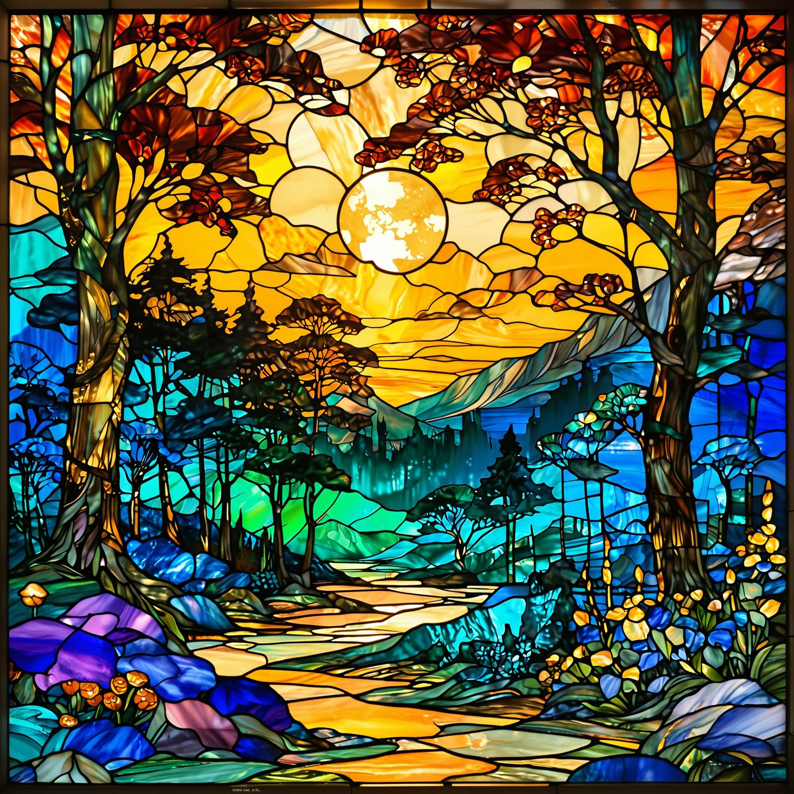 Stained Glass Tribute to Mom