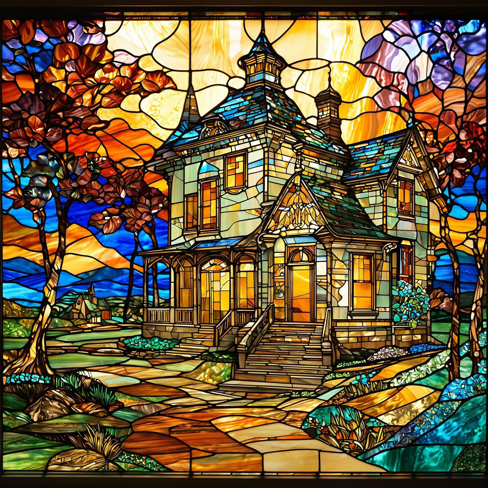 Stained Glass Tribute to Mom