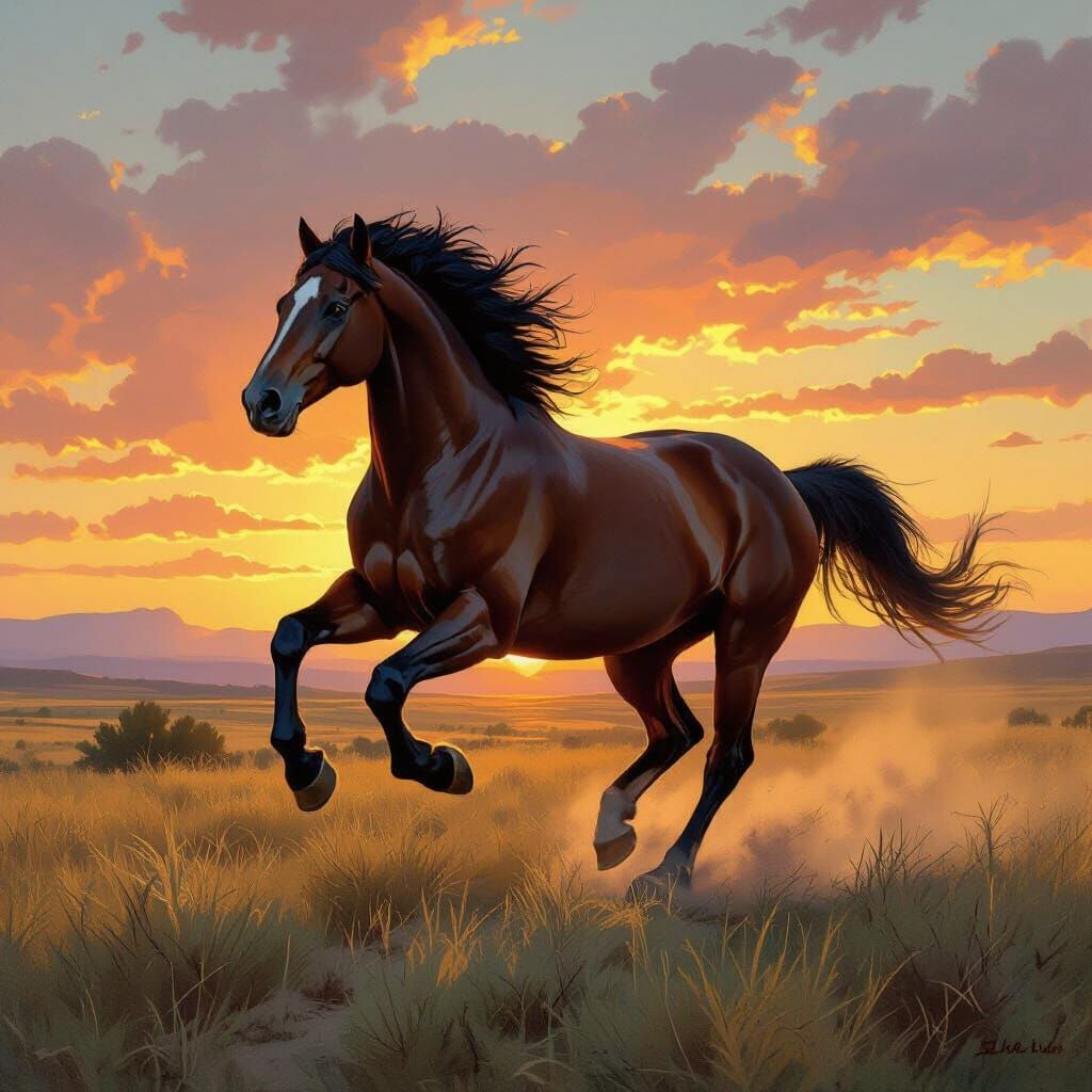 Galloping Horse in Motion